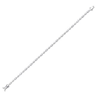 Mix Cut Diamond Tennis 2.23ct Bracelet