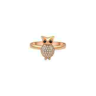 Diamond Owl 0.26ct Ring