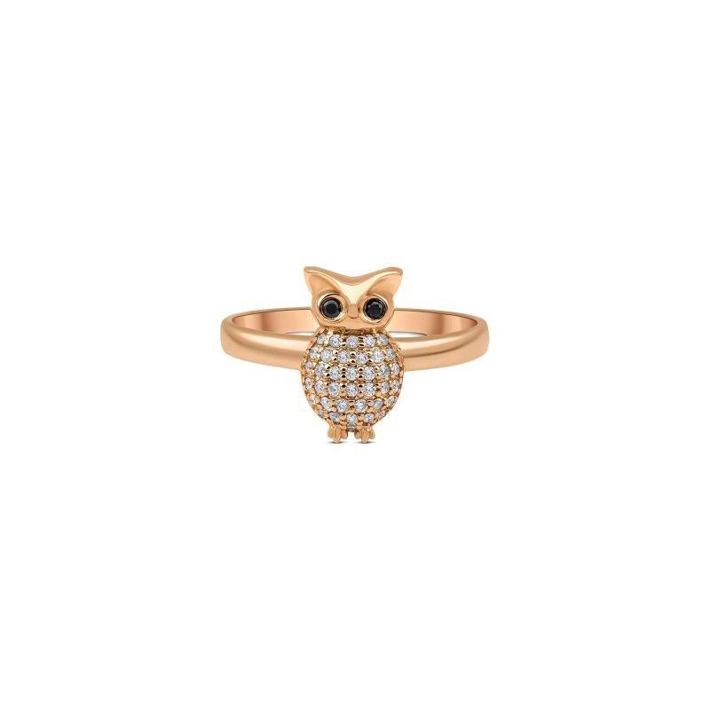 Diamond Owl 0.26ct Ring