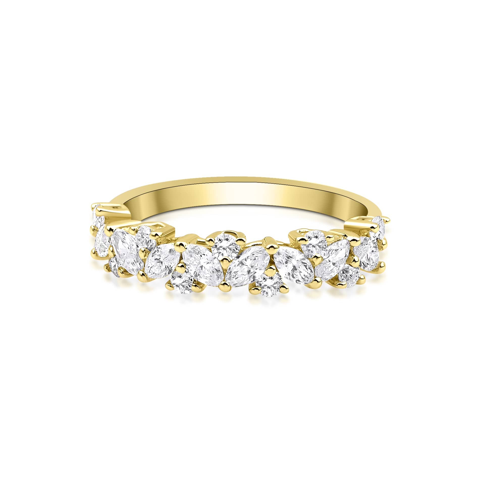 Marquise Cut Diamond 0.64ct Solid Gold Ring