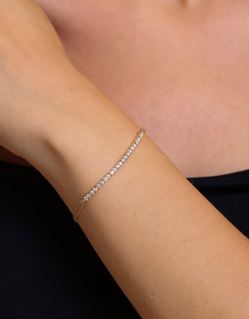 Half Tennis 0.69ct Bracelet