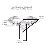 Oval Diamond Engagement 0.38ct Ring