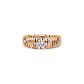 Baguette Diamond Flower 0.33ct Ring