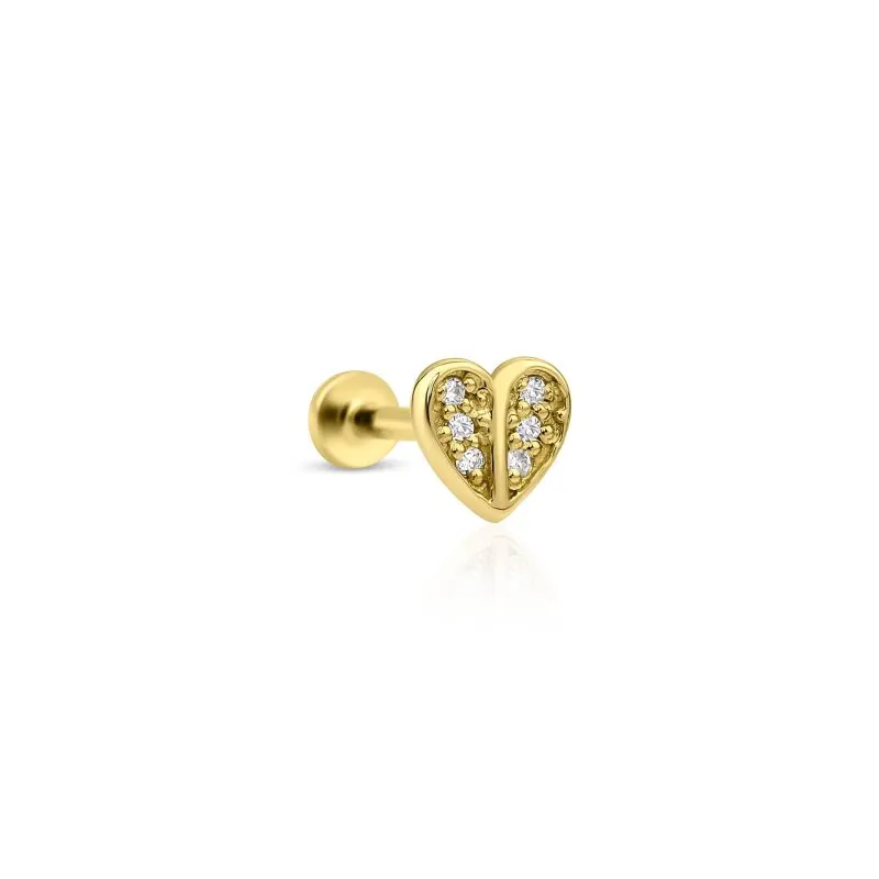 Diamond Heart 0.07ct Piercing