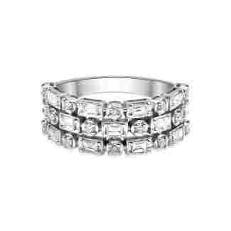 Baguette Diamond 0.65ct Wedding Band 