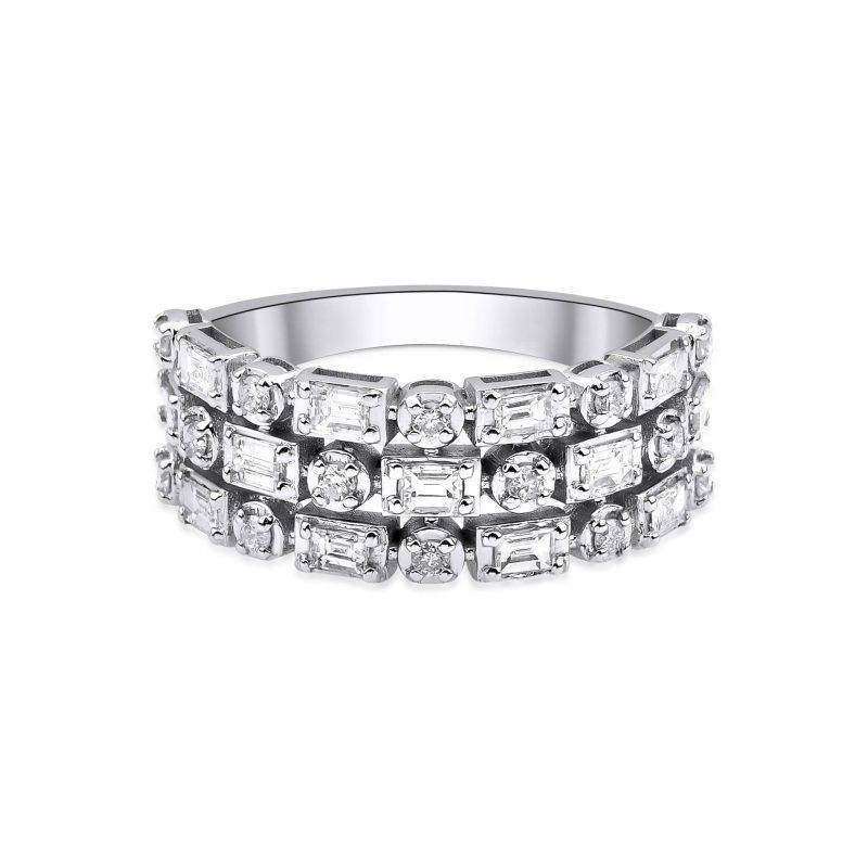 Baguette Diamond 0.65ct Wedding Band 