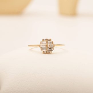 Art Deco Baguette 0.35ct Diamond Ring