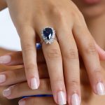 Sapphire And Diamond Halo 8.14ct Ring