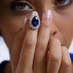 Sapphire And Diamond Halo 8.14ct Ring