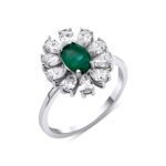 Emerald And Diamond Cocktail 2.00ct Ring