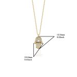 Hamsa Diamond And Solid Gold 0.33ct Necklace