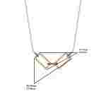 Diamond Rectangular 0.29ct Necklace