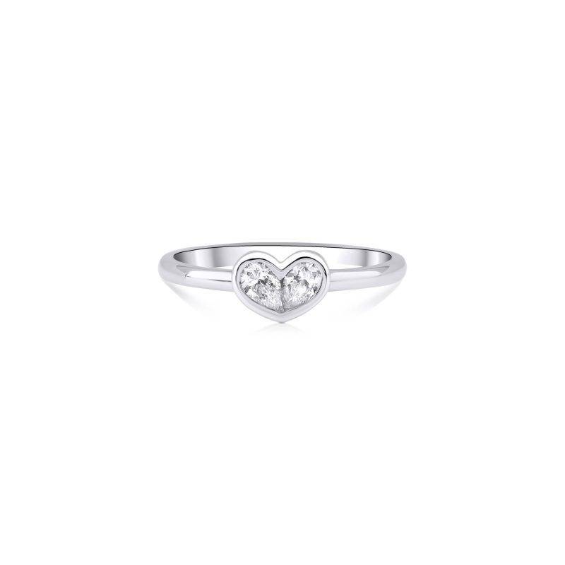 Diamond Heart Illusion 0.32ct Ring