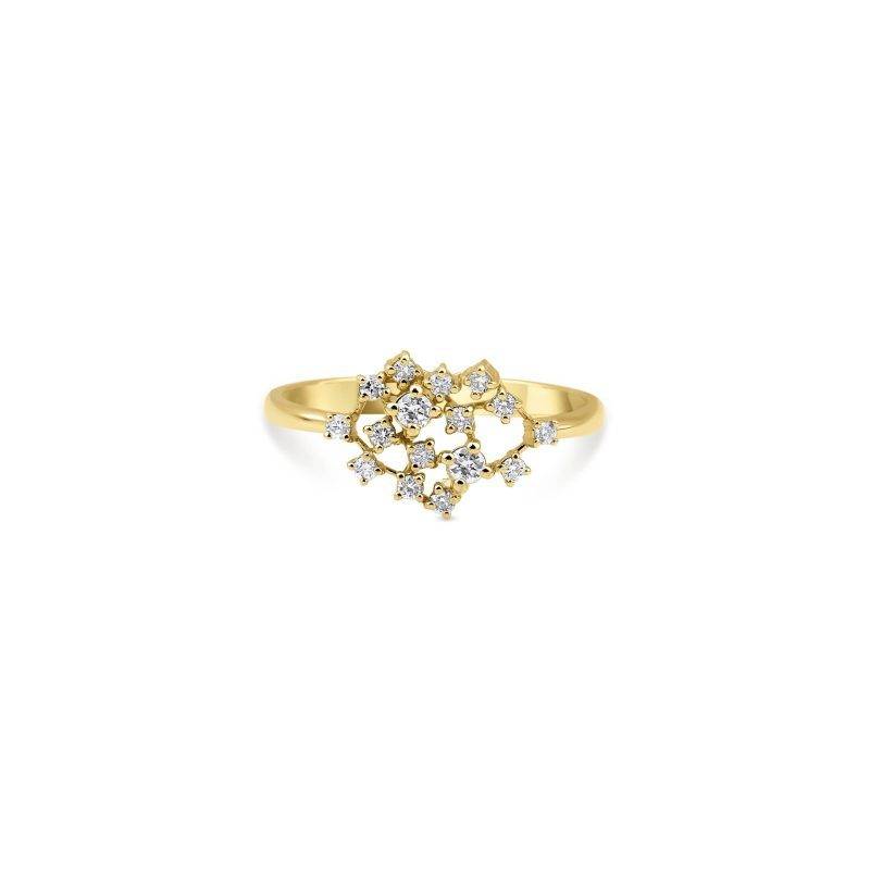 Diamond Cluster 0.22ct Ring