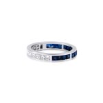 Diamond And Sapphire Eternity 1.73ct Band