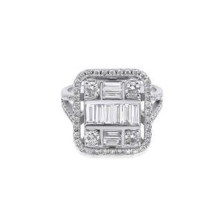 Baguette Diamond Cocktail 1.35ct Ring