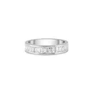 Baguette Diamond Half Eternity 1.25ct Band