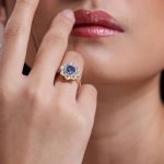 Ceylon Sapphire And Diamond Cluster 2.45ct Ring