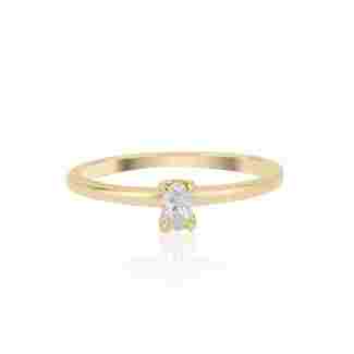 Oval Diamond 0.15ct Ring