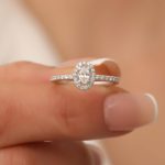 Oval Diamond 0.38ct Ring