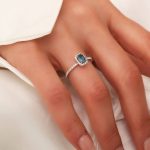 Teal Sapphire And Diamond 1.07ct Ring