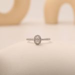 Oval Diamond 0.38ct Ring