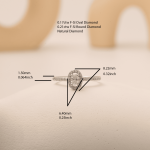 Oval Diamond 0.38ct Ring