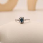 Teal Sapphire And Diamond 1.07ct Ring