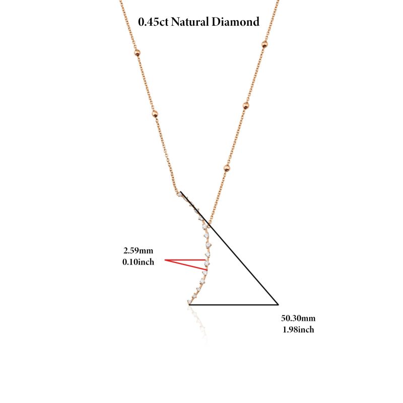 Diamond Moon 0.45ct Neckalce