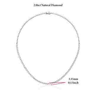 Diamond Tennis 2.86ct Necklace