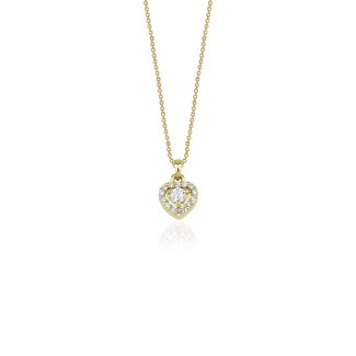 Anata - Dainty Diamond Heart 0.18ct Necklace