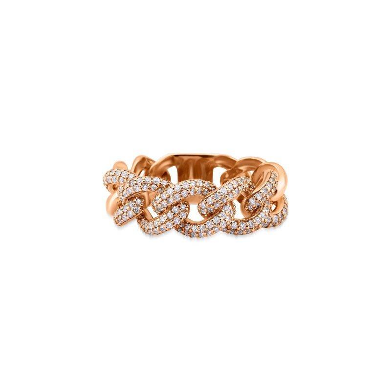 Diamond Solid Chain 0.83ct Ring