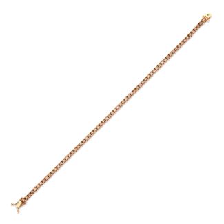 Champagne Diamond Tennis 4.20ct Bracelet