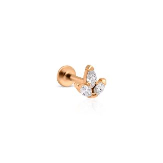 Diamond Flower 0.10ct Piercing