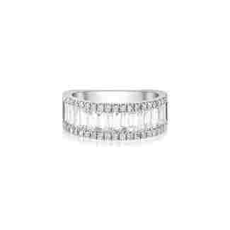 Baguette Diamond Half Eternity 1.87ct Band