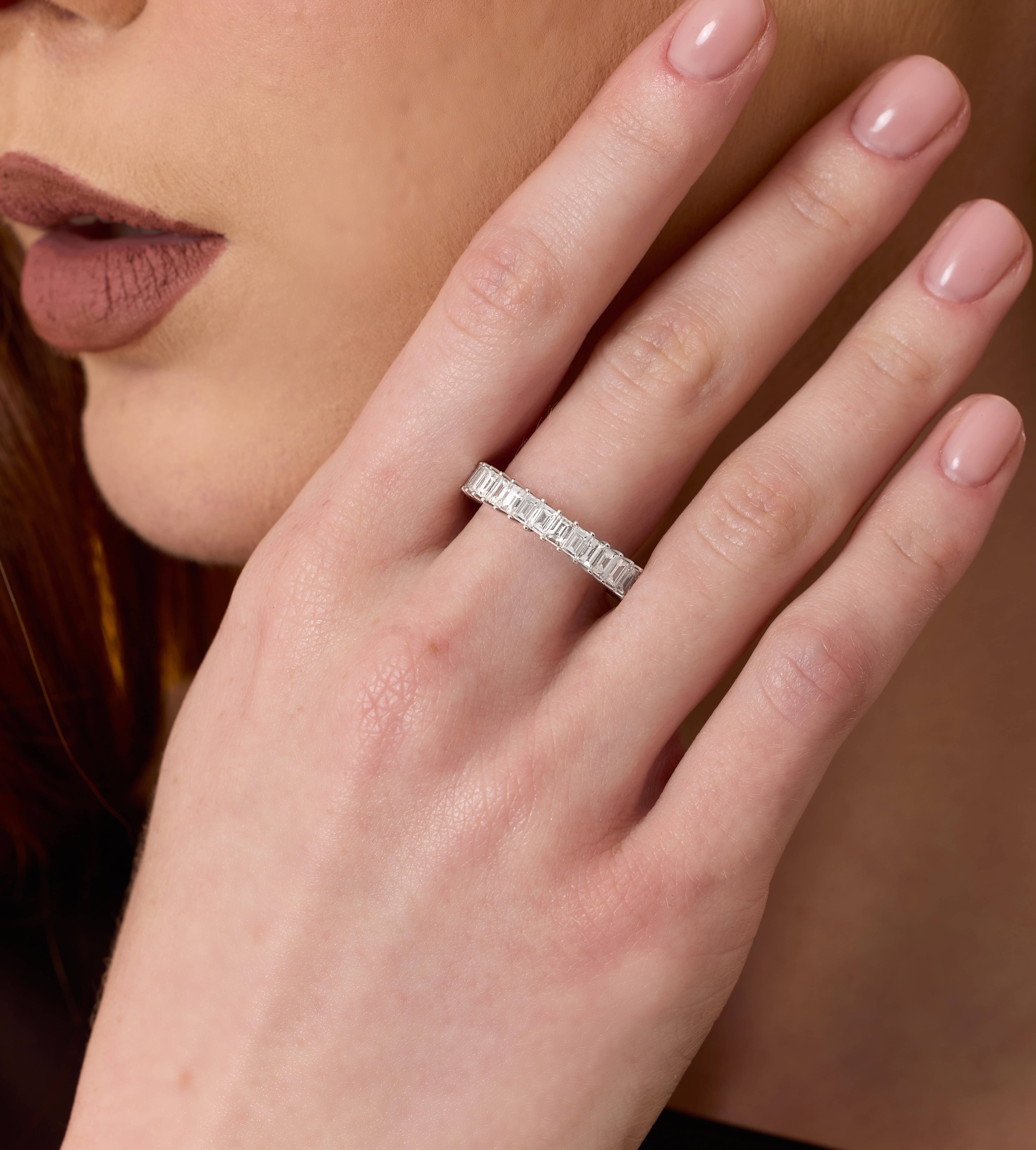 Baguette Diamond 2.64ct Eternity Ring