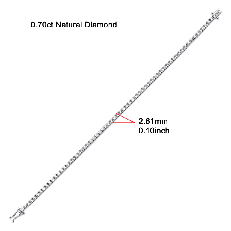 Diamond Tennis 0.70ct Bracelet