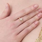 Vintage Inspired Oval Diamond 0.56ct Engagement Ring